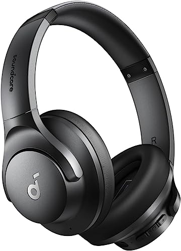 soundcore by anker q20i hybrid active noise cancelling headphones, wireless over ear bluetooth, 40h long anc playtime, hi res audio, big bass, customize via an app, transparency mode (black)