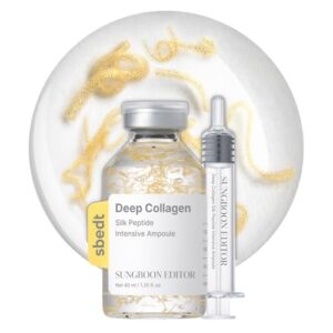 SUNGBOON EDITOR Glow Intensive Silk Peptide Ampoule, Copper Peptides Serum for Face with Collagen & Multi Peptides, Hydrating Korean Skincare Facial Serum for Smooth-Looking Skin, 1.35 fl oz SUNGBOON EDITOR Glow Intensive Silk Peptide Ampoule, Copper Peptides Serum for Face with Collagen & Multi Peptides, Hydrating Korean Skincare Facial Serum for Smooth-Looking Skin, 1.35 fl oz