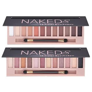BestLand 2 Pack 12 Colors Makeup Nude Colors Eyeshadow Palette Natural Nude Matte Shimmer Glitter Pigment Eye Shadow Pallete Set Waterproof Smokey Professional Beauty Makeup Kit (2 PCS) BestLand 2 Pack 12 Colors Makeup Nude Colors Eyeshadow Palette Natural Nude Matte Shimmer Glitter Pigment Eye Shadow Pallete Set Waterproof Smokey Professional Beauty Makeup Kit (2 PCS)