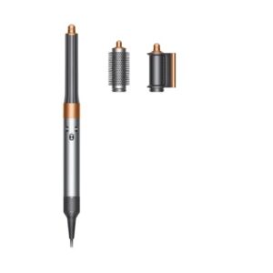 dyson airwrap origin multi styler, no heat damage, 1.2" barrel, round brush, flyaway attachment