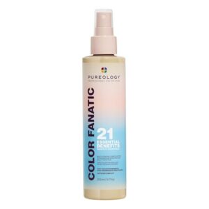 Pureology Color Fanatic Leave In Conditioner – Detangler & Heat Protectant Spray, Provides Hair Shine & Anti-Frizz, Infused with Coconut & Camellia Oils, For All Hair Types, Color Safe & Vegan