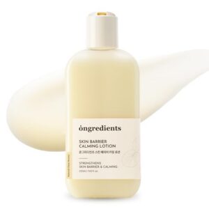 ONGREDIENTS Skin Barrier Calming Lotion | Lightweight Moisturizer for Dry, Sensitive Skin | Centella, 9-Peptide Complex, Glucose, Soothing, Calming, Hydrating | Vegan, Korean skincare (7.43 fl Oz)