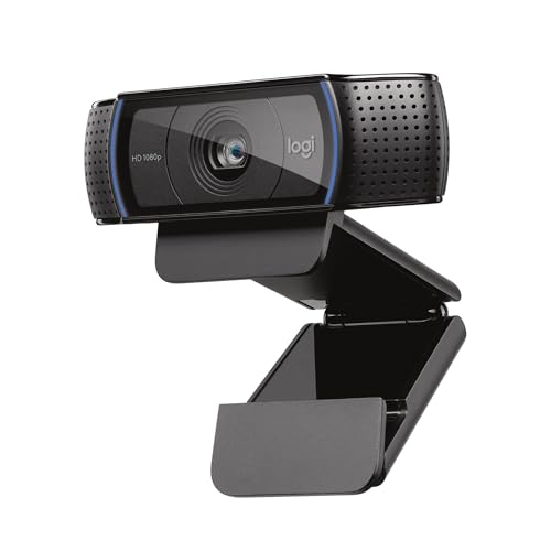 logitech c920x hd pro pc webcam, full hd 1080p/30fps video, clear audio, light correction, works with microsoft teams, google meet, zoom, nintendo switch 2’s new gamechat mode, mac/tablet black