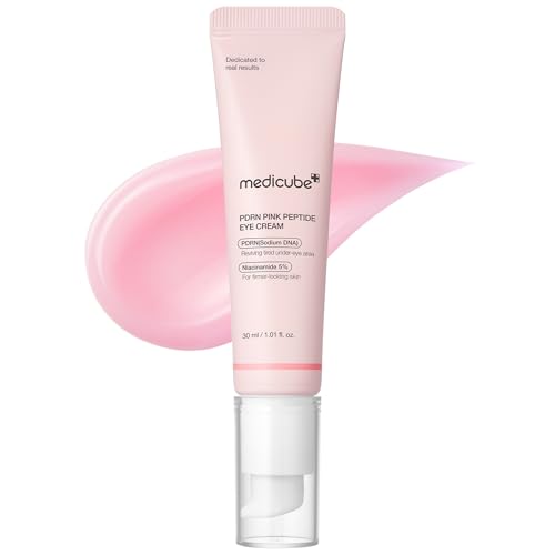 medicube eye serum with salmon dna pdrn & pink peptides | 99% purity retinol for fine lines | pdrn & niacinamide for uneven skin tone | korean skincare, 1.01 fl.oz