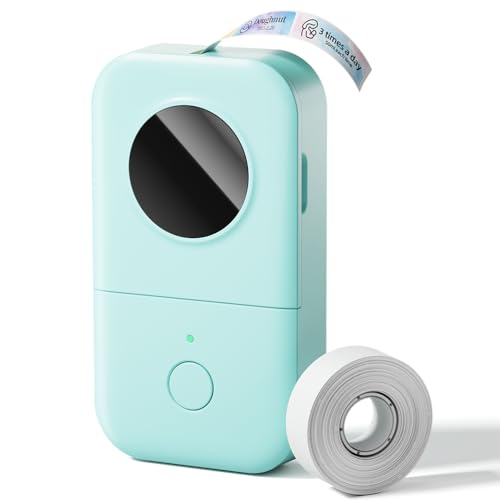 phomemo label maker, d30 portable bluetooth label maker machine with tape, small mini label printer, multiple templates fonts icon labeler for home, school, office