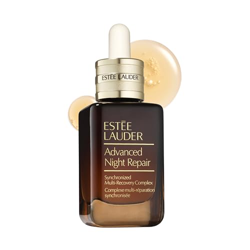 estée lauder advanced night repair face serum synchronized multi recovery complex with hyaluronic acid & peptides| anti aging & hydrating, 1.7 fl oz