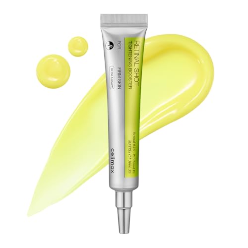 celimax the vita a retinal shot tightening booster | 0.1% retinal, 3% matryxyl, high strength retinoid for anti aging, pore minimizer, wrinkles & fine lines, firmer skin, 15ml, korean skin care gift