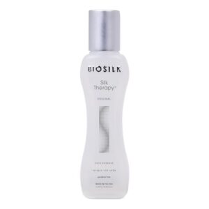 BioSilk Silk Therapy Original, Reconstructing Leave-In Hair Treatment, Adds Shine, Smooths & Prevents Split Ends, Sulfate-Free, Paraben-Free, Cruelty-Free, 2.26 Oz