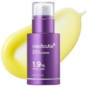 medicube Retinol Boosting Serum | Intensive Firming, Hydration & Plumping Care with Retinol, Peptides & Vitamins | Pore-Refining, Smooth Radiant Skin | Korean Skincare, 1.01 fl. oz medicube Retinol Boosting Serum | Intensive Firming, Hydration & Plumping Care with Retinol, Peptides & Vitamins | Pore-Refining, Smooth Radiant Skin | Korean Skincare, 1.01 fl. oz