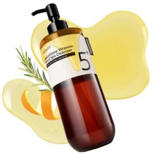 numbuzin No.5 Cleansing Oil, Glutathione & Vitamin C Cleanser for Pores, Sebum & Dark Spots, Rich Oil Texture for Makeup Removal, Radiance Boost & Even-Looking Tone, Helps Soothe Redness 6.76 fl oz numbuzin No.5 Cleansing Oil, Glutathione & Vitamin C Cleanser for Pores, Sebum & Dark Spots, Rich Oil Texture for Makeup Removal, Radiance Boost & Even-Looking Tone, Helps Soothe Redness 6.76 fl oz