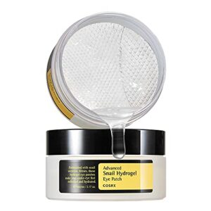 COSRX Advanced Snail Mucin Hydrogel Eye Patch for Fine Lines & Dry Under Eyes, Gel Serum Mask, Hydrating Under Eye Patches (60), Snail Eye Patches, Korean Skin Care