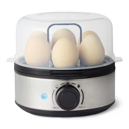 amazon basics electric egg cooker for hard boiled eggs with auto shutoff, dishwasher safe parts, 7 egg capacity, bpa free, black amazon basics electric egg cooker for hard boiled eggs with auto shutoff, dishwasher safe parts, 7 egg capacity, bpa free, black