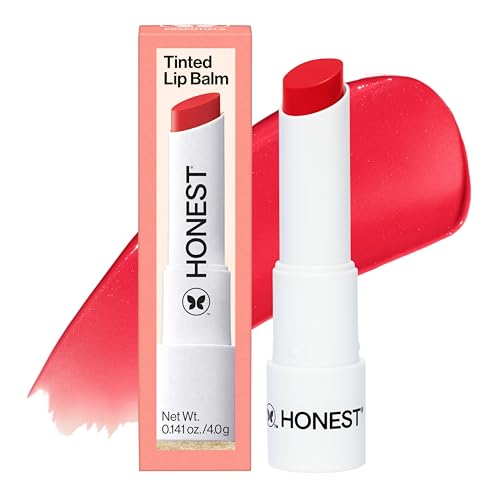 honest beauty moisturizing vegan tinted lip balm, antioxidant rich acai extracts, avocado oil paraben free, cruelty free, blood orange