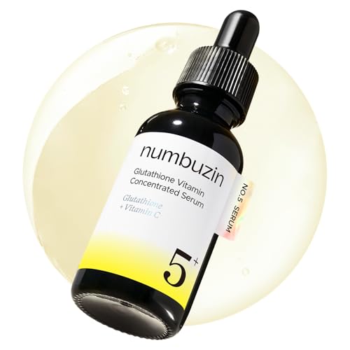 numbuzin no.5 vitamin concentrated serum, dark spot care, glutathione & vitamin serum, korean skincare, tranexamic acid 4%, niacinamide 5%, for a radiant looking glow 1.01 fl oz