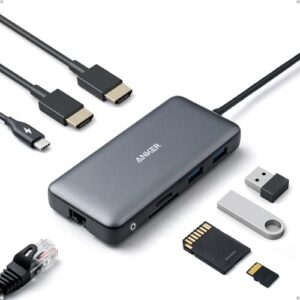 Anker Laptop Docking Station Dual Monitor, 8-in-1 USB C Hub, 4K Dual Monitor with 2 HDMI, 1 Gbps Ethernet Hub, 85W Power Delivery, SD Card Reader, for XPS and More (Charger not Included) Anker Laptop Docking Station Dual Monitor, 8-in-1 USB C Hub, 4K Dual Monitor with 2 HDMI, 1 Gbps Ethernet Hub, 85W Power Delivery, SD Card Reader, for XPS and More (Charger not Included)
